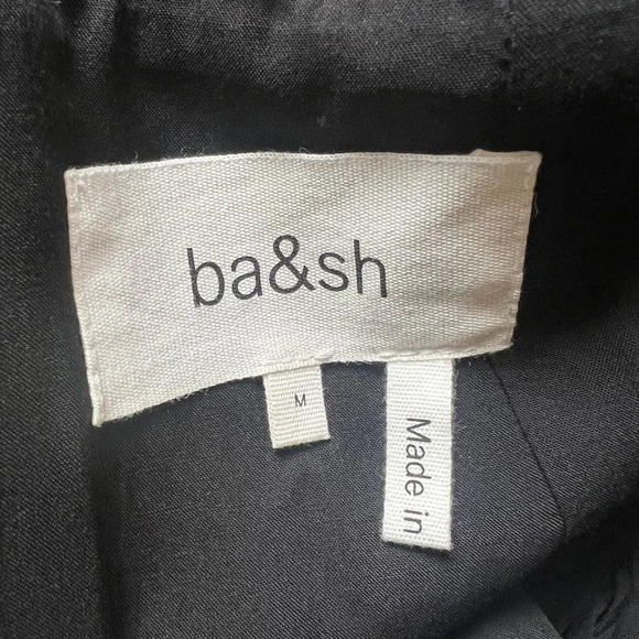 ba&sh Acia Printed Metallic Fil Coupé Georgette Mini Dress Size 2 - Picture 9 of 12